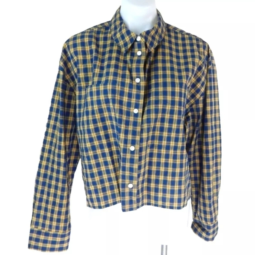 Madewell Signature Crop Poplin Shirt - Picture 2 of 4